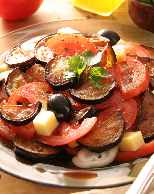 Eggplant Tomato Salad - Wine Spots Food Recipes