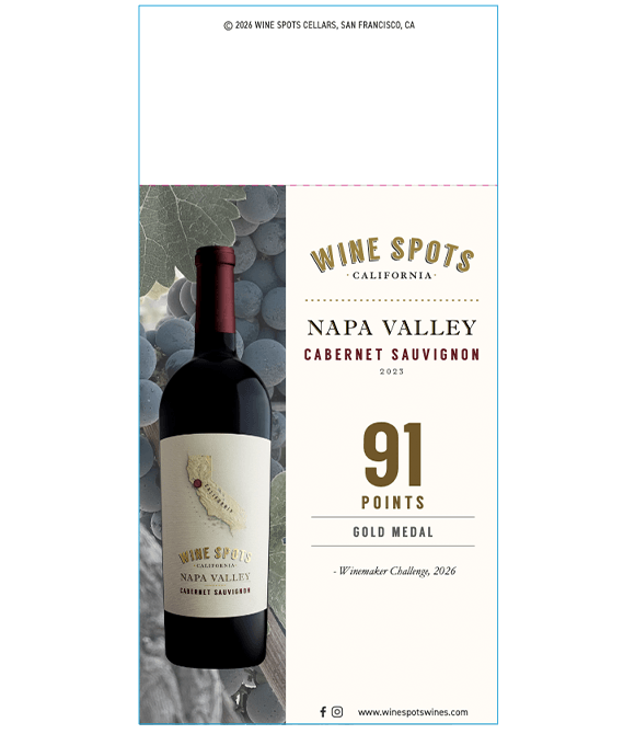 Wine Spots Napa Valley Cabernet Sauvignon - 91 points, Gold Medal - Shelftalker thumb