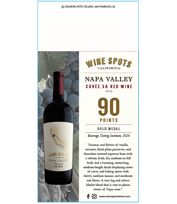 2022 Wine Spots Napa Valley Cuvee 38 Red Wine - 90 points - Shelftalker thumb